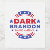 Étiquette Pour Bouteilles De Vin Dark Brandon (Étiquettes simples)