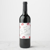 Étiquette Pour Bouteilles De Vin De Mlle à la fête de Mme Bachelorette (Devant)