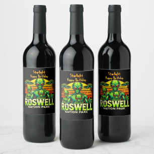 Étiquette Pour Bouteilles De Vin Découvrez aujourd’hui le Hotspot UFO de Roswell !