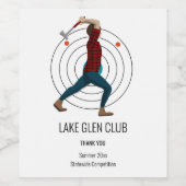 Étiquette Pour Bouteilles De Vin Défilement Ax (Étiquettes simples)