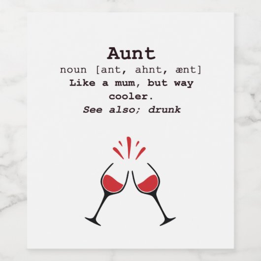 Étiquette Pour Bouteilles De Vin Définition de la quantité cool (Étiquettes simples)