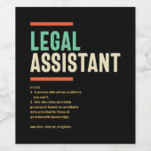 Étiquette Pour Bouteilles De Vin Définition de l'assistant juridique (Étiquettes simples)