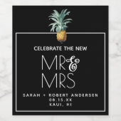 Étiquette Pour Bouteilles De Vin Délice d'ananas (Étiquettes simples)