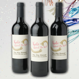 Étiquette Pour Bouteilles De Vin Délier Le Parti Du Divorce De Noeud