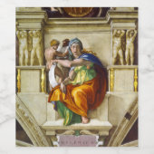 Étiquette Pour Bouteilles De Vin Delphic Sibyl par Michelangelo (Étiquettes simples)