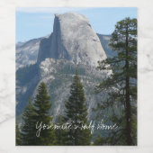 Étiquette Pour Bouteilles De Vin Demi-dôme de Panorama Trail I (Étiquettes simples)