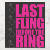 Étiquette Pour Bouteilles De Vin dernier flanc (Étiquettes simples)