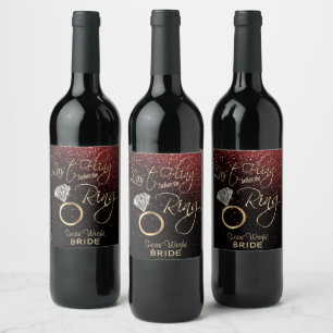 Étiquette Pour Bouteilles De Vin Dernier Fling avant la ceinture Bachelorette - Rou
