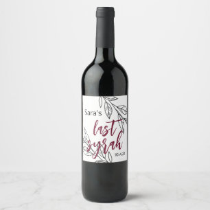 Étiquette Pour Bouteilles De Vin Dernier Syrah I Étiquette de bouteille