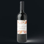 Étiquette Pour Bouteilles De Vin Des Feuilles Rustiques D'Automne Remercient Thanks<br><div class="desc">Décorez votre vin de dîner Thanksgiving avec ce magnifique étiquette de bouteille en feuilles d'automne. Avec ses couleurs chaudes et son style textuel moderne,  vous serez séduit par ses hôtes.</div>