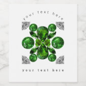 Étiquette Pour Bouteilles De Vin Design d'araignée (Étiquettes simples)