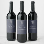 Étiquette Pour Bouteilles De Vin Design graphique élégant (Bouteilles)