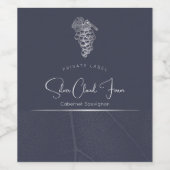 Étiquette Pour Bouteilles De Vin Design graphique élégant (Étiquettes simples)