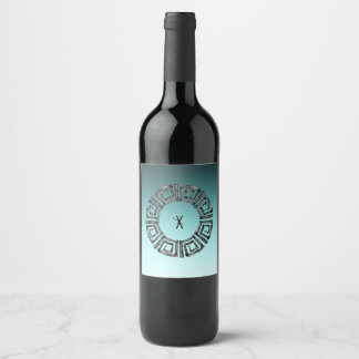 Étiquette Pour Bouteilles De Vin Design grec