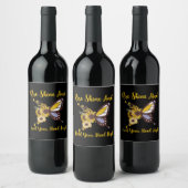 Étiquette Pour Bouteilles De Vin design pour bébé retro boho (Bouteilles)