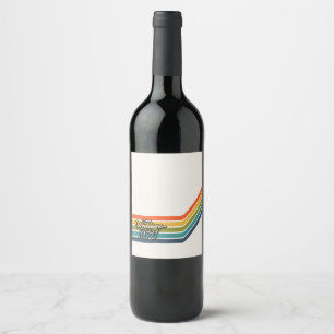 Étiquette Pour Bouteilles De Vin Design Rétro Vintage 1976