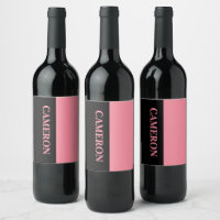 Deux couleurs tendance | Nom | Rose noir et Saumon