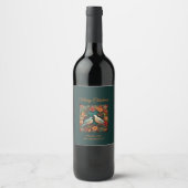 Étiquette Pour Bouteilles De Vin Deux tourterelles (Devant)
