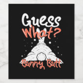 Étiquette Pour Bouteilles De Vin Devinez quel lapin lapin (Étiquettes simples)