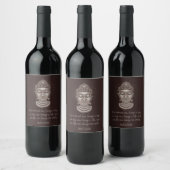Étiquette Pour Bouteilles De Vin Devis Bouddha Nom Personnalisé (Bouteilles)