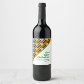 Étiquette Pour Bouteilles De Vin DIEU BÉNÉFICIE ZIMBABWE Personnalisable (Devant)