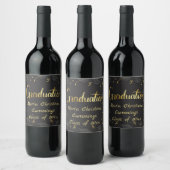 Étiquette Pour Bouteilles De Vin Diplôme Cap & Confetti (Bouteilles)