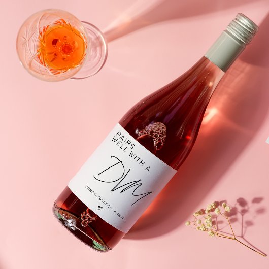 Étiquette Pour Bouteilles De Vin Diplôme DVM Docteur En Médecine Vétérinaire