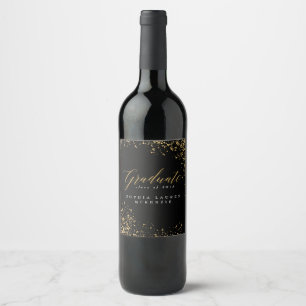 ÉTIQUETTE POUR BOUTEILLES DE VIN DIPLÔMÉ ÉLÉGANT ET MODERNE
