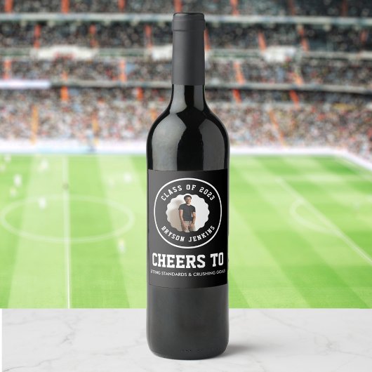 Étiquette Pour Bouteilles De Vin Diplôme en photo Masculine