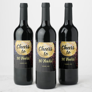 Étiquette Pour Bouteilles De Vin DISCO, ÉTIQUETTE VIN - applaudissements à des anné