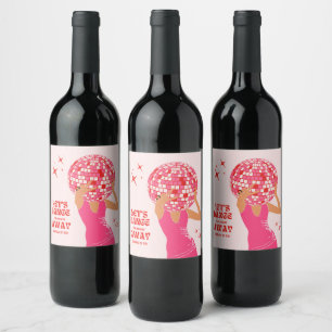 Étiquette Pour Bouteilles De Vin Disco Girl