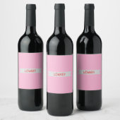 Étiquette Pour Bouteilles De Vin discrètement (Bouteilles)