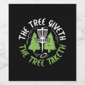 Étiquette Pour Bouteilles De Vin Disk Golf (Étiquettes simples)