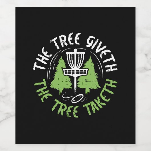 Étiquette Pour Bouteilles De Vin Disk Golf (Étiquettes simples)