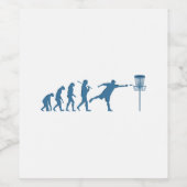 Étiquette Pour Bouteilles De Vin Disk Golf Evolution - Un cadeau amusant pour Disk  (Étiquettes simples)