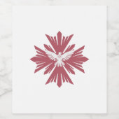 Étiquette Pour Bouteilles De Vin Divine colombe de paix (Étiquettes simples)