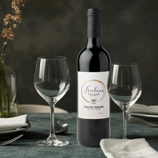 Étiquette Pour Bouteilles De Vin Divorce Wine Label