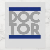 Étiquette Pour Bouteilles De Vin Docteur (Étiquettes simples)