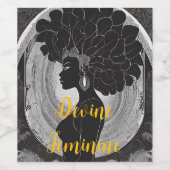 Étiquette Pour Bouteilles De Vin Domaine de Devine Feminine (Étiquettes simples)