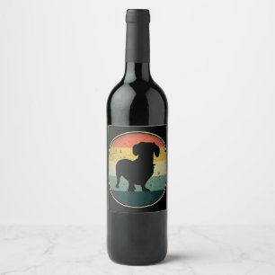 Étiquette Pour Bouteilles De Vin Don de chien  Dachshund Cadeaux Amoureux de les ch