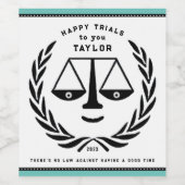 Étiquette Pour Bouteilles De Vin Don du parti de l'avocat (Étiquettes simples)