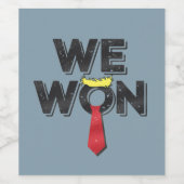 Étiquette Pour Bouteilles De Vin Donald Trump 2024 (Étiquettes simples)