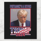 Étiquette Pour Bouteilles De Vin Donald Trump 2024 (Étiquettes simples)