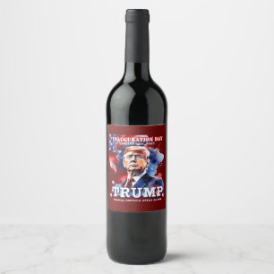 Étiquette Pour Bouteilles De Vin Donald Trump Vin du Parti d'investiture