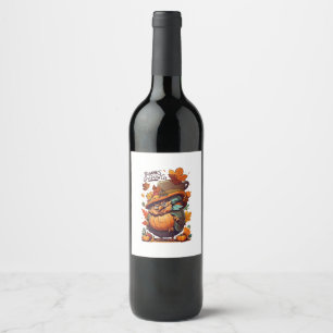 Étiquette Pour Bouteilles De Vin Donnez des remerciements et partagez l'amour