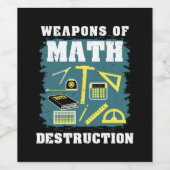 Étiquette Pour Bouteilles De Vin Dons de maths amusants (Étiquettes simples)