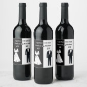 Étiquette Pour Bouteilles De Vin Double célébration Anniversaire conjoint 100 ans (Bouteilles)