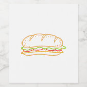 Étiquette Pour Bouteilles De Vin Doublure de sandwich (Étiquettes simples)