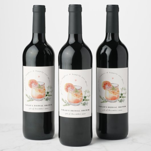 Étiquette Pour Bouteilles De Vin Douce Robe de Mariée Cocktail Rose Orange Fête de  (Bouteilles)