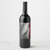 Étiquette Pour Bouteilles De Vin Drapeau de soie en France (Devant)